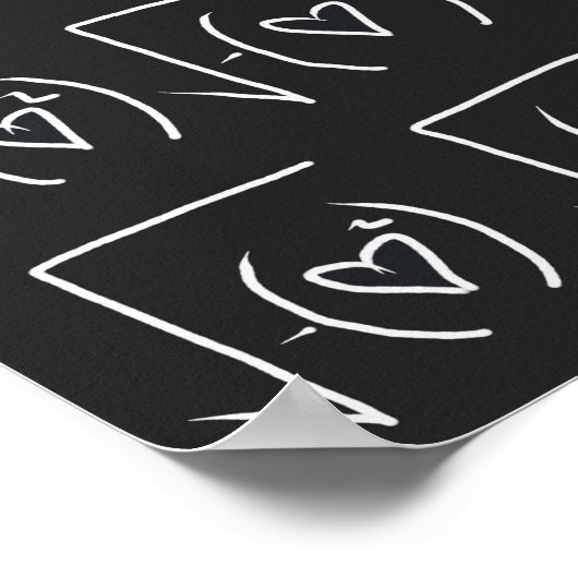 Mathe-Geek-Romantik: echte Liebe finden Poster (Ecke)