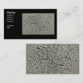 MATHE-GEKRITZEL VISITENKARTE (Vorne/Hinten)