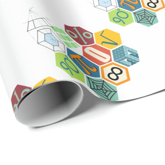 Mathe Geschenkpapier (Rolleneckpunkt)