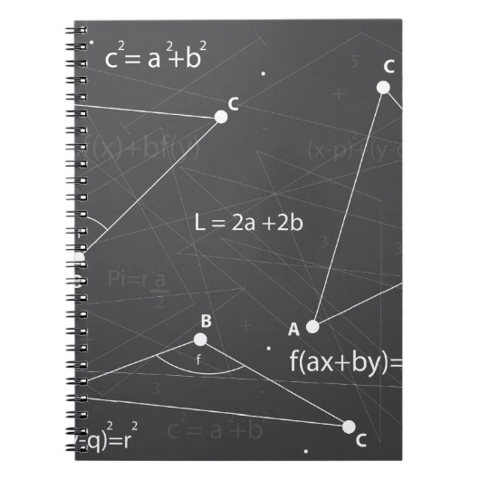 Mathe-Gleichungen Notizblock (Vorderseite)