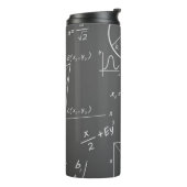 Mathe graue Tafel Thermosbecher (Nach links gedreht)