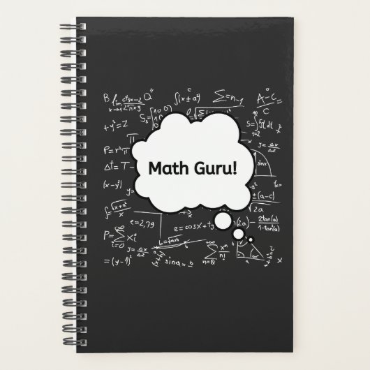 Mathe-Guru – Lustiger Mathematik-Lehrer-Gleichung Planer (Vorderseite)