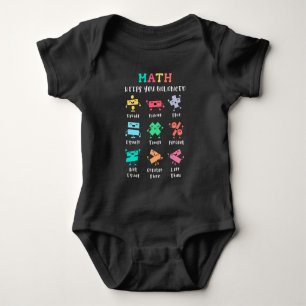 Mathe hält dich im Gleichgewicht Baby Strampler