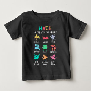Mathe hält dich im Gleichgewicht Baby T-shirt