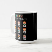 Mathe hält dich im Gleichgewicht Kaffeetasse (Vorderseite Links)