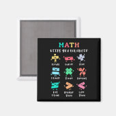 Mathe hält dich im Gleichgewicht Magnet (Vorderseite/Rückseite)