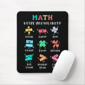 Mathe hält dich im Gleichgewicht Mousepad (Mit Mouse)