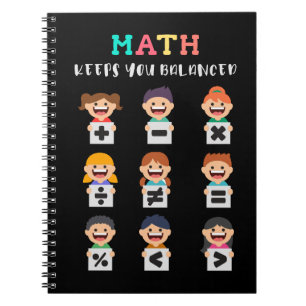 Mathe hält dich im Gleichgewicht Notizblock