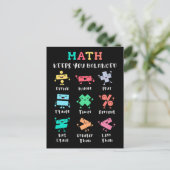 Mathe hält dich im Gleichgewicht Postkarte (Stehend Vorderseite)