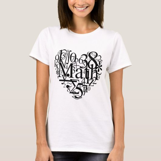 Mathe-Herz T-Shirt (Vorderseite)