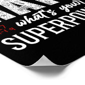 Mathe ich lehre Mathe Was ist deine Supermacht? Le Poster (Ecke)