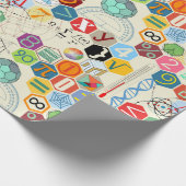Mathe in Farbe Geschenkpapier (Ecke)