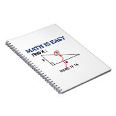 Mathe is Easy Funny Notebook - Perfektes Geschenk  Notizblock (Rechte Seite)
