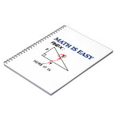 Mathe is Easy Funny Notebook - Perfektes Geschenk  Notizblock (Linke Seite)