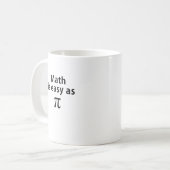 Mathe ist als PU einfach Kaffeetasse (Vorderseite Links)
