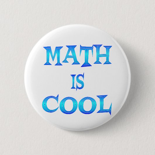 Mathe ist cool button (Vorderseite)