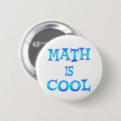 Mathe ist cool button (Vorne & Hinten)
