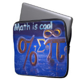 Mathe ist cool laptopschutzhülle (Vorderseite Links)