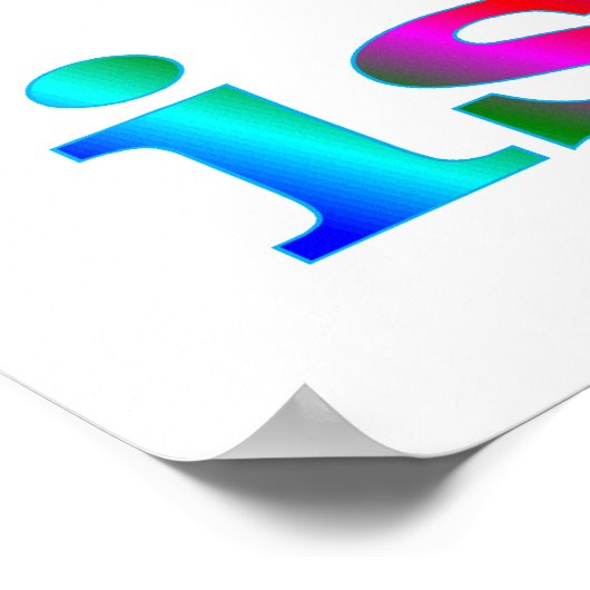 Mathe ist Cool Poster (Ecke)