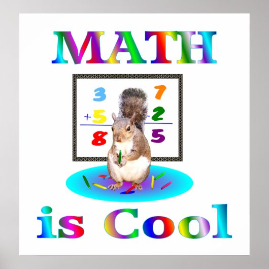 Mathe ist Cool Poster (Vorne)