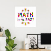 Mathe ist die beste poster (Heimbüro)