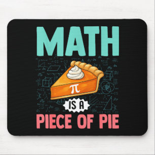 Mathe ist ein Stück Kuchen Lustiger Pi-Tag Mathe-L Mousepad