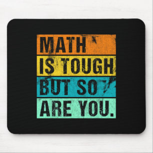 Mathe ist hart, aber du auch Zurück zur Schule Mat Mousepad