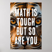 Mathe ist hart, aber du bist es auch poster (Vorne)