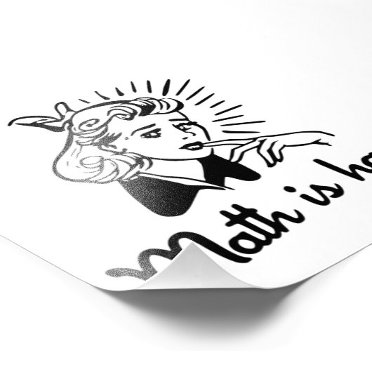 Mathe ist hart fotodruck (Ecke)