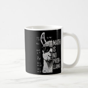 Mathe ist kein Prob-Llama Lustiger Llama Mann Frau Kaffeetasse