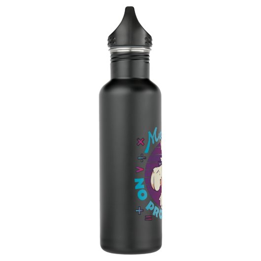 Mathe ist kein ProbLlama Edelstahlflasche (Links)