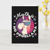 Mathe ist kein ProbLlama Karte (Gelbe Blume)