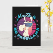 Mathe ist kein ProbLlama Karte (Gelbe Blume)