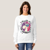 Mathe ist kein ProbLlama Sweatshirt (Vorne ganz)