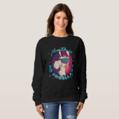 Mathe ist kein ProbLlama Sweatshirt (Vorne ganz)