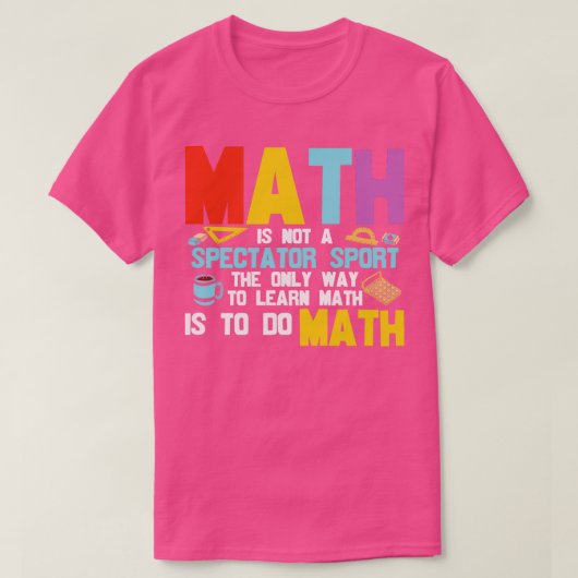 Mathe ist kein Spektakulär für Sport T-Shirt (Design vorne)