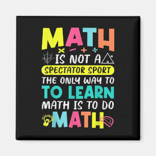 Mathe ist kein Zuschauer, der zurück zum Schulspas Magnet