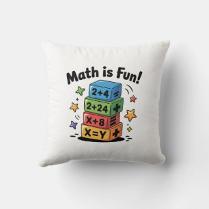 Mathe ist lustige Aufkleber Kissen