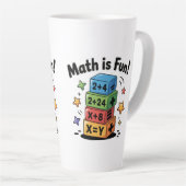 Mathe ist lustige Aufkleber Milchtasse (Rechte Ecke)