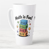 Mathe ist lustige Aufkleber Milchtasse (Linke Ecke)