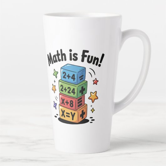 Mathe ist lustige Aufkleber Milchtasse (Rechts)