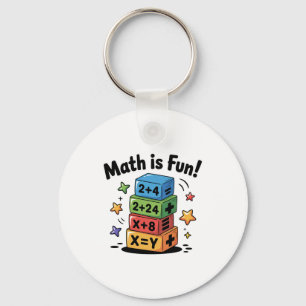 Mathe ist lustige Aufkleber Schlüsselanhänger