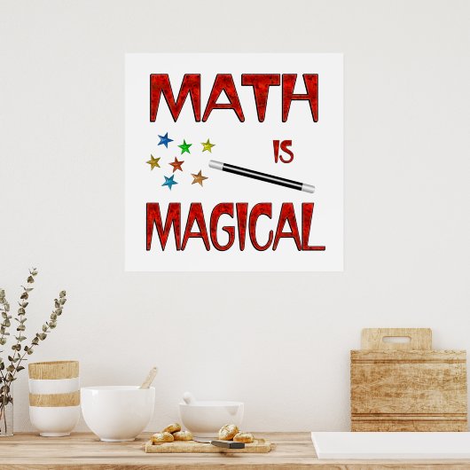 Mathe ist magisch poster (Küche)
