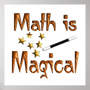 Mathe ist Magisches Poster