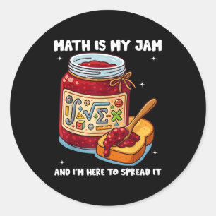 Mathe ist mein Ding und ich bin hier, um es zu ver Runder Aufkleber