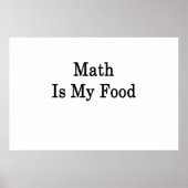 Mathe ist mein Essen Poster (Vorne)