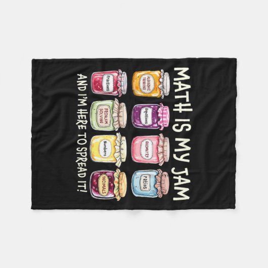 Mathe ist mein Jam und ich bin hier, um es witzig Fleecedecke (Vorderseite (Horizontal))