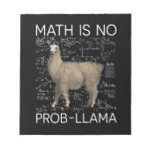 Mathe ist No Prob-Llama - Mathe Llama Lehrer Notizblock (Vorderseite)