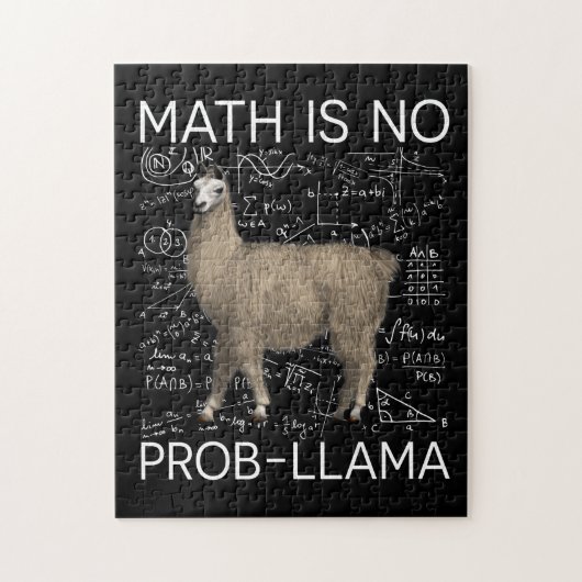 Mathe ist No Prob-Llama - Mathe Llama Lehrer Puzzle (Vertikal)