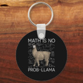 Mathe ist No Prob-Llama - Mathe Llama Lehrer Schlüsselanhänger (Vorderseite)